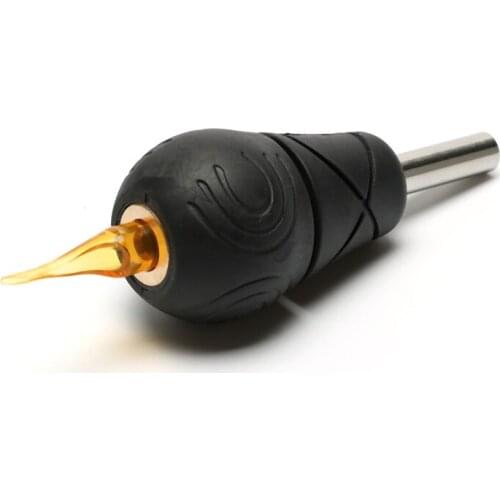 Gold shark silicone copper self-locking handle brass brass core 35mm tattoo machine handle equipment accessories