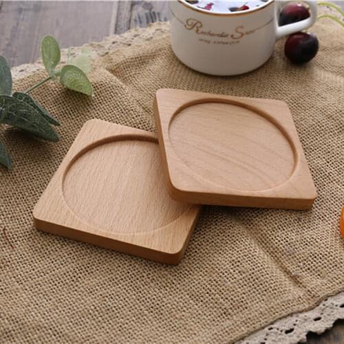 1Pcs Anti-scalding Coffee Tea Pad Beech/Black Walnut Home Decoration Kitchen Accessory Insulation Mat Wooden Multi Purpose