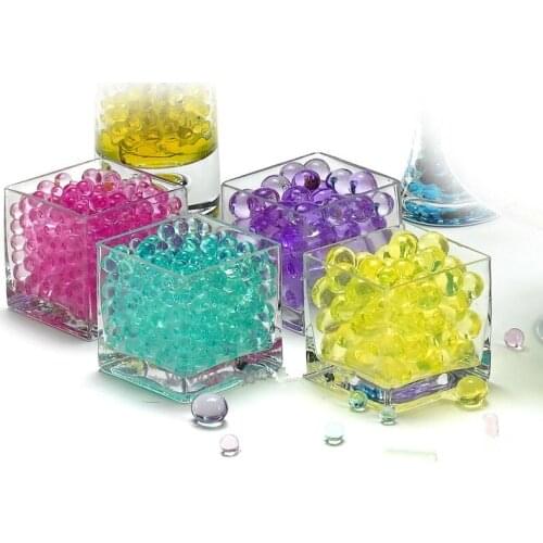 12bags/lot, over 6000pcs Hydroponic Flowers Water Pearls Ocean Baby Crystal Soil Aquarium Decoration 12 different colors