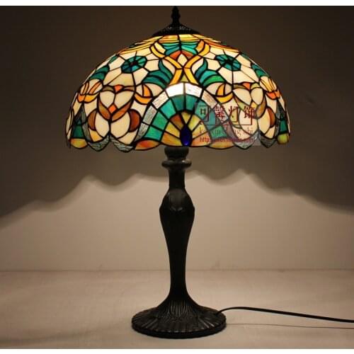 16 inch Fashion tiffany Table Lamps For Bedroom Lamps Living Room Bedside Lamp
