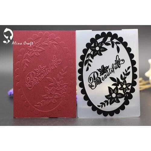 AlinaCraft PLASTIC EMBOSSING FOLDER flower scrapbook album card gift packing decoration cutting dies paper craft stencils