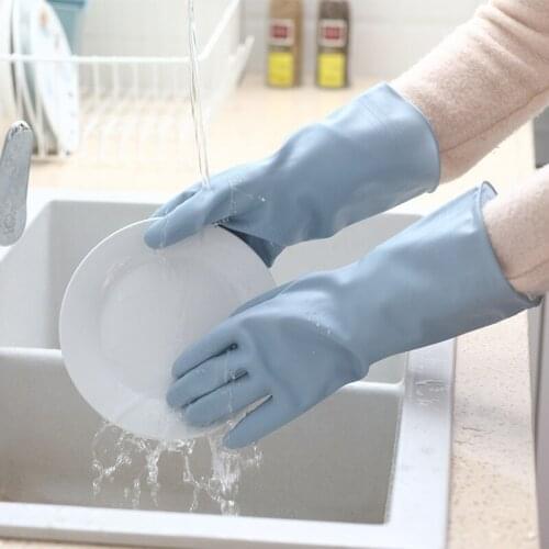 Household Thin Latex Gloves Kitchen Rubber Cleaning Bowl Washing Clothes Rubber Waterproof Housework Gloves