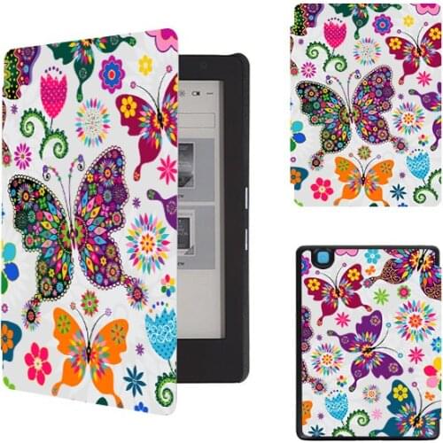 Folio case for 2017 Kobo aura H2o edition 2 PU leather case for kobo aura H2o edition 2 6.8" waterproof protective cover skin