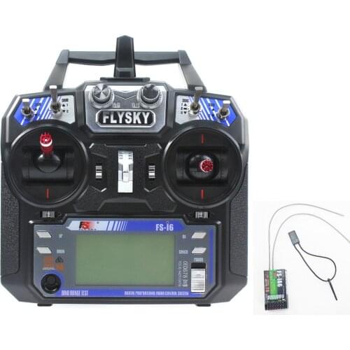 Flysky FS-i6 6CH 2.4G AFHDS 2A LCD Transmitter with iA6 Receiver Monitor Stand for RC Heli Glider Quadcopter