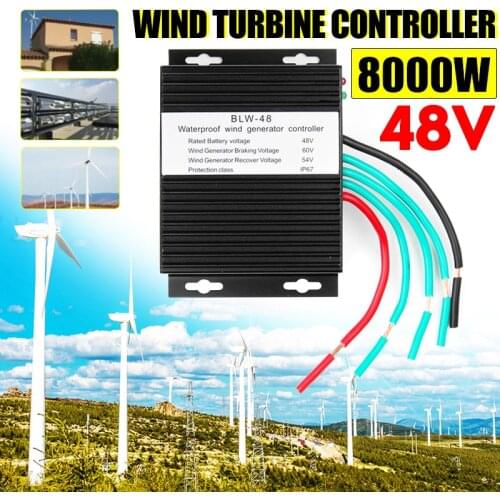 8000W DC 12V/24V/48V Wind Turbines Generator Charge Controller Waterproof Battery Charge Controller Regulator
