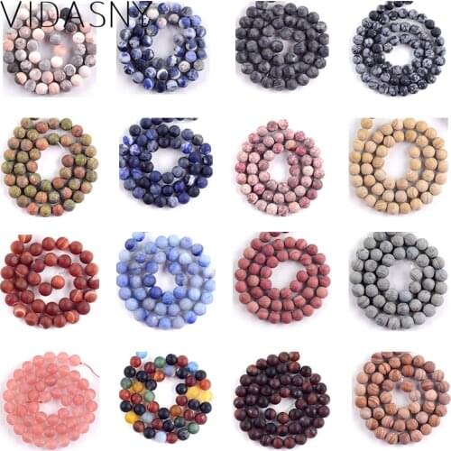 Natural Dull Polished Tiger Eye Agates Quartzs Crystal Round Stone Beads For Jewelry Making 4-12mm Loose Beads Diy Bracelet 15