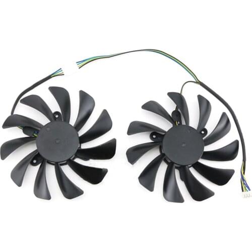 Graphics Card fan Cooler Cooling Fan for DATALAND RX 590 RX 580 Red Devil PLD10015B12H Repair Part