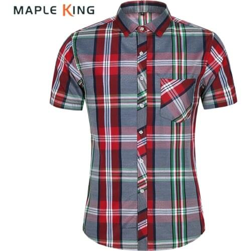 Мужские рубашки с коротким рукавом Maple King China At AliExpress
