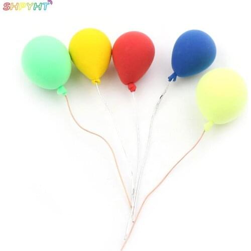 5Pcs/Set 1:12 Dollhouse Miniature Dolls Toys Mini Model ToysBalloon Dollhouse Model Accessories Random Color
