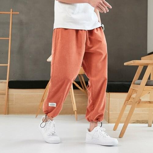 2020 New Summer Hip Hop Harem Pants Men Joggers Ankle-Length Trousers Male Casual Baggy Pants