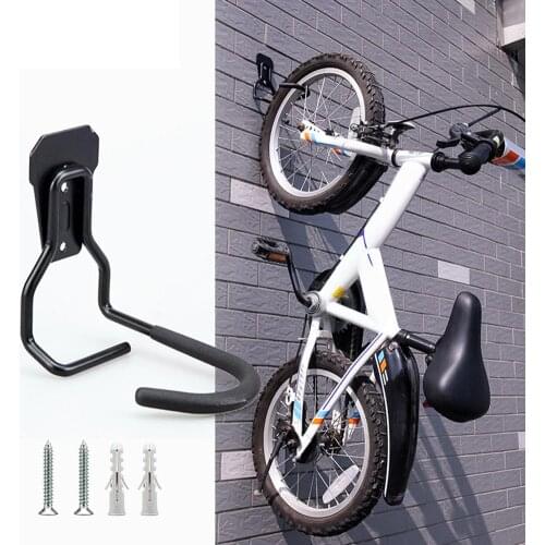 2020 New Bicycle Wall Mounted Pedal Mountain Bike Hanging Rack Wall Mounted Hanger Holders Storage For Indoor Fit All Type Bikes