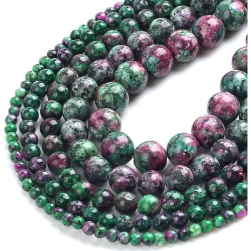 Natural Emperor Turquoises Stone Beads Round Loose Beads For Jewelry Making DIY Bracelet Necklace 15'' 4/6/8/10/12/14mm