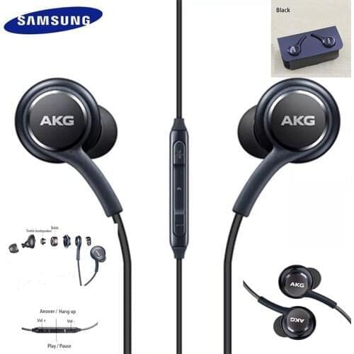 AKG Earphones EO IG955 In-ear 3.5mm/Type-c with Mic Wired Headset for SAMSUNG Galaxy note10 S10/S10+ S9 S8/S8+ S7 huawei xiaomi