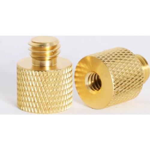 3/8 Inch Female To 1/4 Inch Male Tripod Thread Reducer Adapter Brass Copper For Camera Tripod