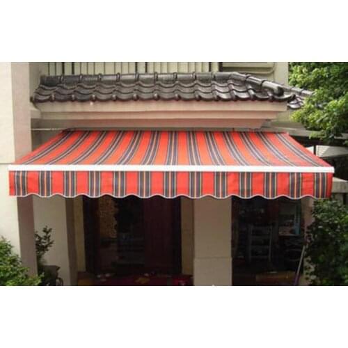 4*3m Manual Retractable Canopy Wall-mounted awning Waterproof Rain tentage Sunahade doors canopy