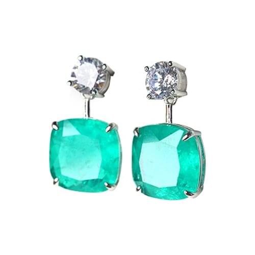New Arrival 925 Sterling Silver Vintage Jewelry Dangle Earring For Wedding Anniversary Most Gorgeous Paraiba Brand Jewelry