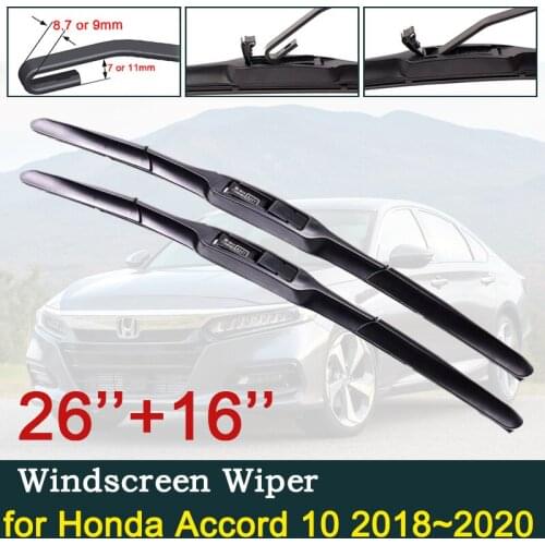 Car Wiper Blades for Honda Accord 10 X 2018 2019 2020 MK10 10th Gen Front Window Windscreen Windshield Wipers Car Accessories