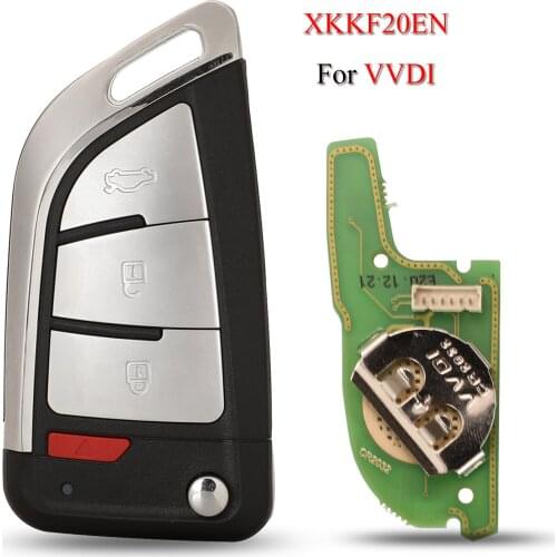 Kutery XKKF20EN VVDI Remote Smart Car Key English Version Xhorse Series Universal Remote Control 4Buttons For VVDI Key Tool