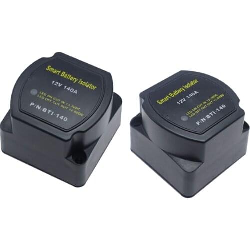 12V 140 Amp Dual Battery Smart Isolator Voltage Sensitive Relay Smart Switch for ATV, UTV, Boats, Rvs Auto Parts