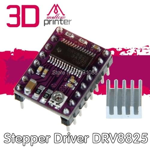 High quality 5pcs/lot 3D Printer StepStick DRV8825 Stepper Motor Drive Carrier Reprap 4-layer PCB RAMPS Free shipping