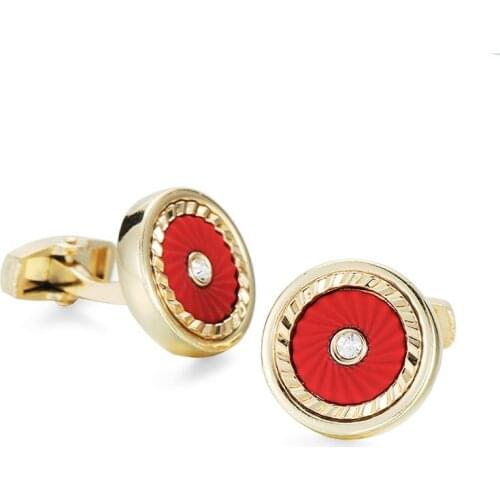 High quality red crystal Cufflinks lawyer business clothing Cufflinks 1 double free shipping