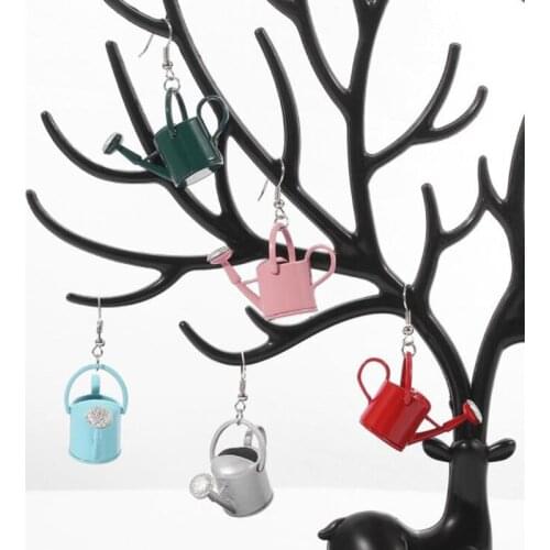 Watering Can Earrings For Women New Design Drop Statement Earrings 2021 Gift Multicolor Solid Color Ladies Earring
