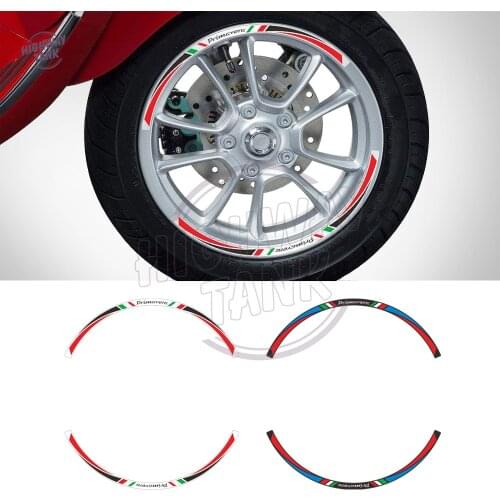 12" Wheel Reflective Sticker Rim Decals Case for Vespa Scooter Primavera 150 S