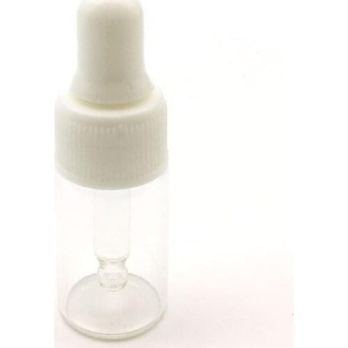 20pcs Essential Oil liquid Clear Vial Mini 3ml Glass Dropper Bottle With Pure Glass Dropper Perfume Sample Tubes
