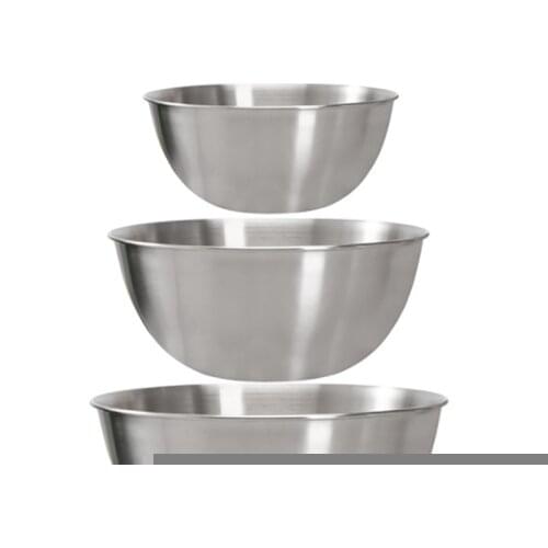 304 Stainless Steel Mixing Bowl Storage Bowl Set Kitchen Salad Bowl Cooking Bowl Baking Accessories with Scale,3PCS