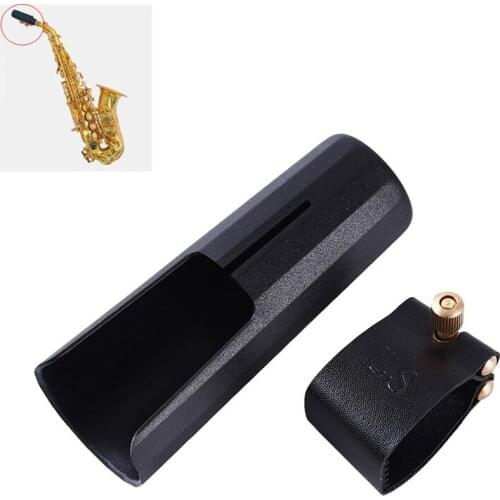1 Set Saxophone Accessories Sax Mouthpiece Clip And Ligature Cap For Alto Saxophone Instrument Equipment Parts