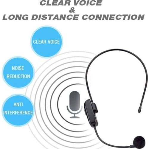 Wireless Microphone Headset UHF Handheld Loudspeaker Set Bee Amplifier