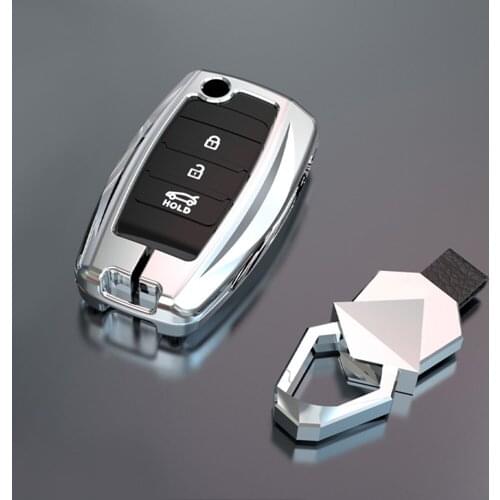 Zinc Alloy Car Remote Key Case Cover For KIA Sportage 2005 2009 2014 2019 JE KM SL QL Protection Key Shell Skin Bag Accessories