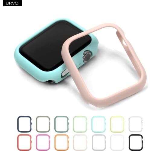URVOI Candy PC case for apple watch series 6 SE 5 4 3 2 1 cover protector for iWatch bumper Ultra-thin frame slim fit 40 44mm
