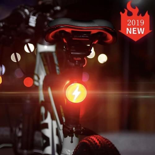 COB Cycling Light Multi-function Warning Safety Light For Bicycle Running USB Rechargeable Bike Rear Light Bicycle Light Lantern