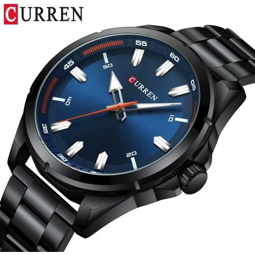 CURREN Top Brand Men Analog Quartz Watch Mens Luxury Business Watches Fashion Stainless Steel Waterproof Wrist Watch Male Clock