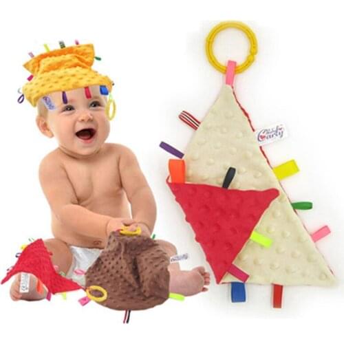 Baby Square Towel Infant Soothe Appease Towel Soft Polyester Cotton Comforting Toy Towel Cute Appease Baby Sleep Toy