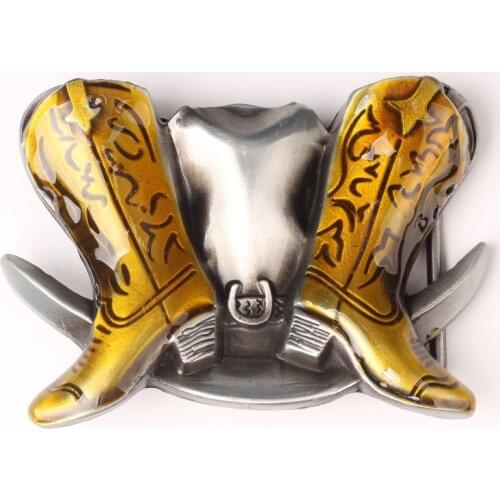 The European and American style Alloy belt buckle shoes design