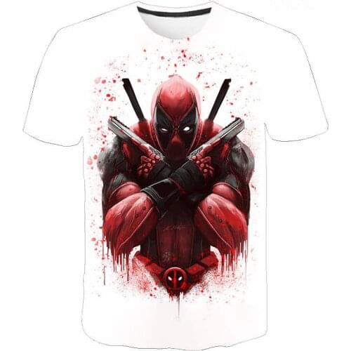 Deadpool Graphic T Shirt For Men Tee Camisetas Tops Ropa Hombre Streetwear Clothing Camisa Masculina Koszulki Chemise Homme