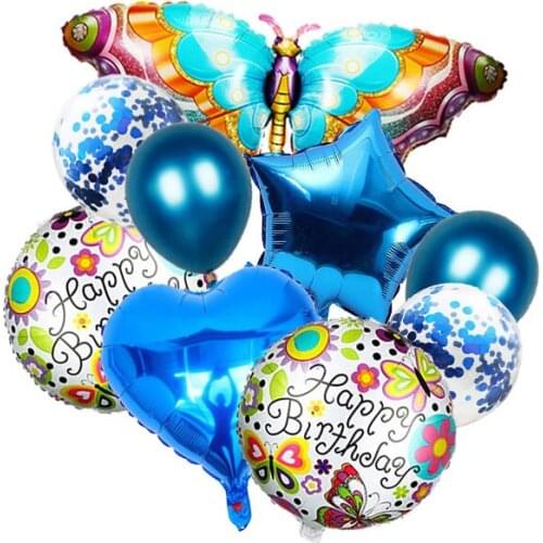 Butterfly Foil Balloons Butterfly Fairy Mylar Balloons Helium Balloons Butterfly Print Latex Balloons Butterfly Theme Party