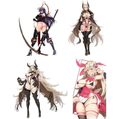 Hentai Faucre Anime Game Sex Girl with Weapon Last Origin Pvc Laptop Car Sticker Windshield Bumper Motorcycle Decal