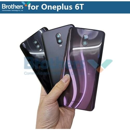 Battery Housing for Oneplus 6T 6 Battery Door for Oneplus 6T Back Case Back Cover Door Back Housing Phone Replacement New TOP