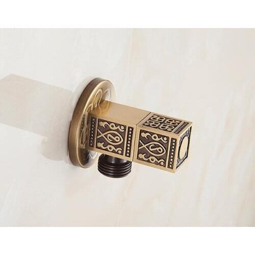 Brass triangle valves, Square Filling Valve copper thickening, European Copper water stop / inlet valve , Free Shipping