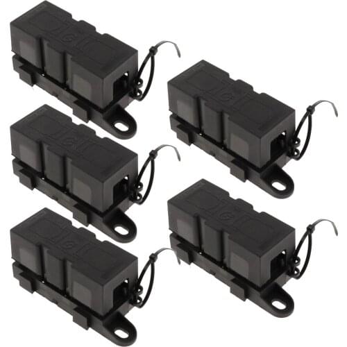 MagiDeal 5pcs MEGA Fuse Block/Holder with Cover Universal for RV/Van/Truck