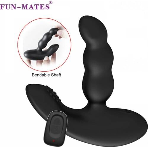 Male Prostate Massager Stimulator Vibrating Beads Anal Toy Plug Sex Toys For Men Butt Plug Vibrators Buttplug homme Sexshop