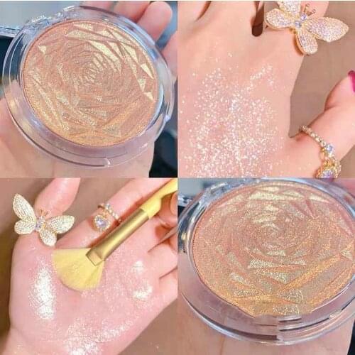 New 6 Color Highlighter Powder Glitter Palette Makeup Glow Face Contour Shimmer Illuminator Highlight Cosmetics Wholesale