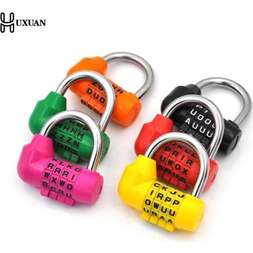 One Or 2pcs Padlock 3 Digit 4 DigitDial Combination Code Number Lock For Luggage Zipper Bag Backpack Handbag Suitcase Drawer