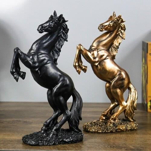 Crafts Horse Statue Home Decoration Accessories Ornaments Statue Sculpture Window Display Gift Horse Ornaments Decoration