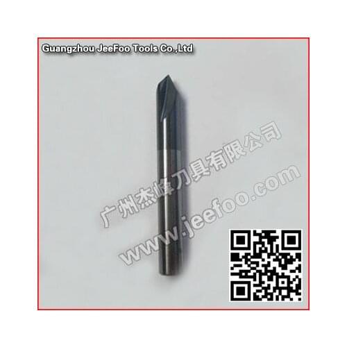 Coating Two spiral cutter with Angle ,CNC router bits endmill size 6*45