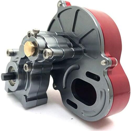 Complete Metal SCX10 Gearbox Transmission Box with Gear for 1/10 RC Crawler Axial SCX10 Upgrade RC Car Parts