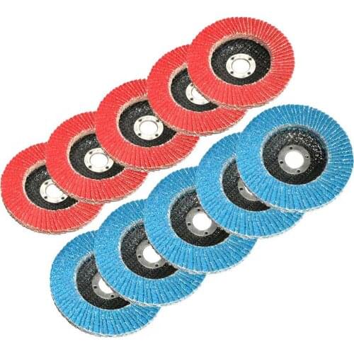 4" x 5/8" 10PCS Professional Flap Discs 100mm Grinding Wheels Sanding Discs 60 Grit For Angle Grinder